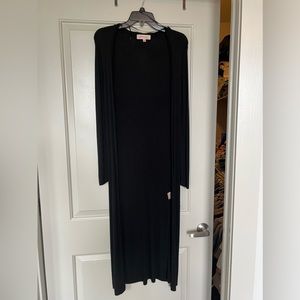 Black long cardigan